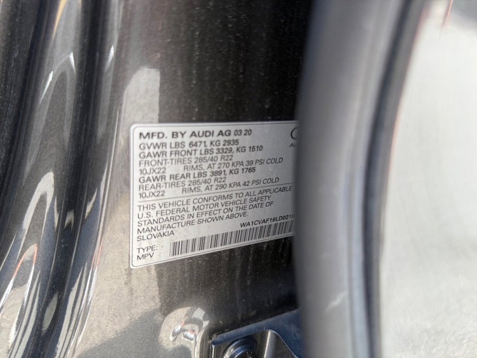 2020 Audi Q8 Prestige