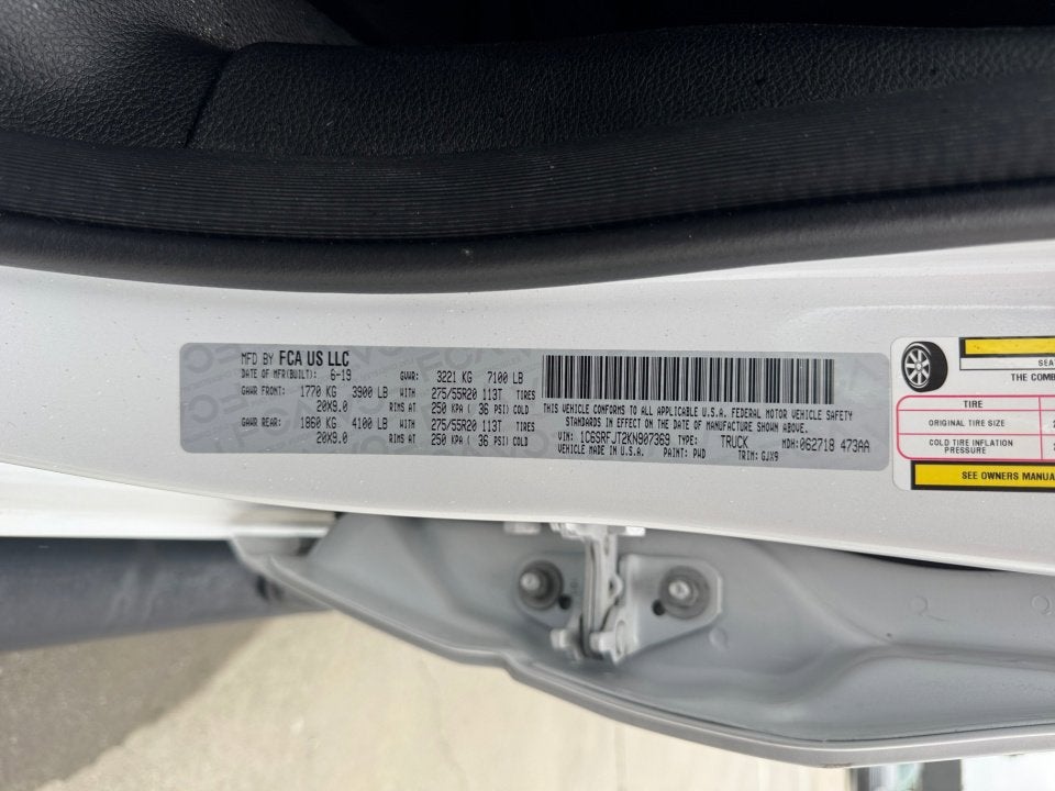 2019 RAM 1500 Laramie