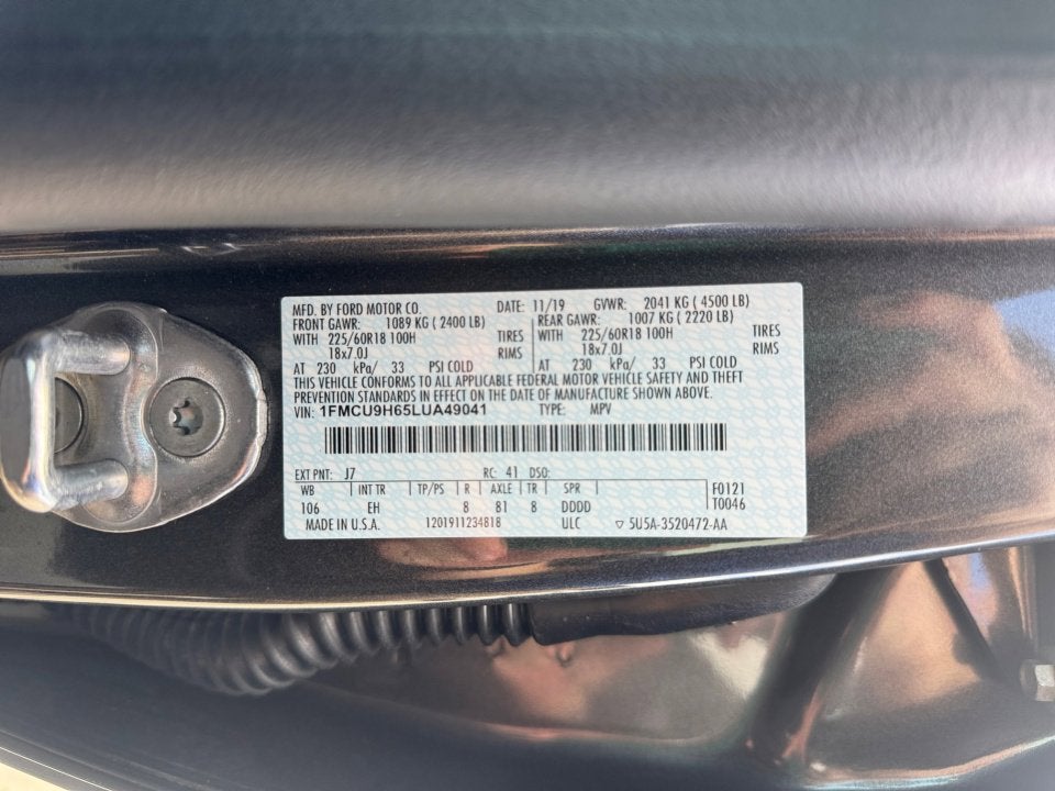 2020 Ford Escape SEL