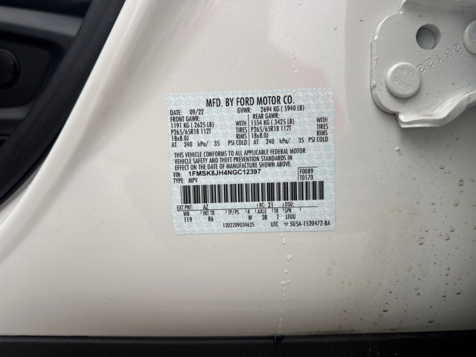 2022 Ford Explorer Timberline