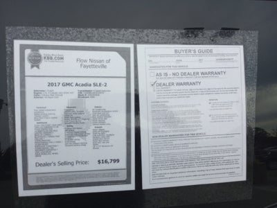 2017 GMC Acadia SLE-2