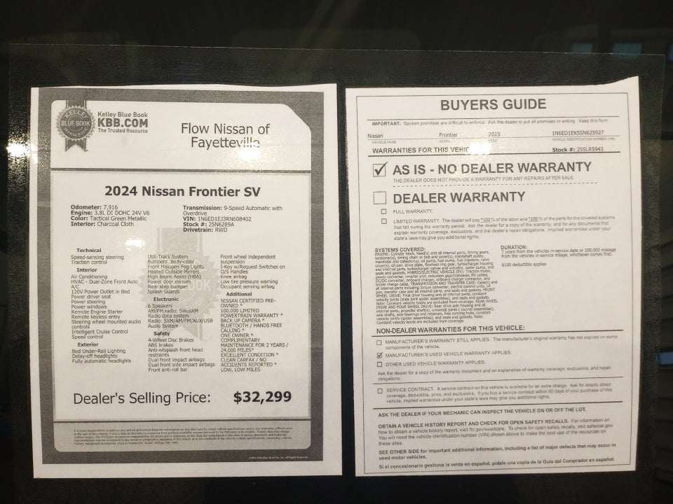 2024 Nissan Frontier Crew Cab SV 4x2