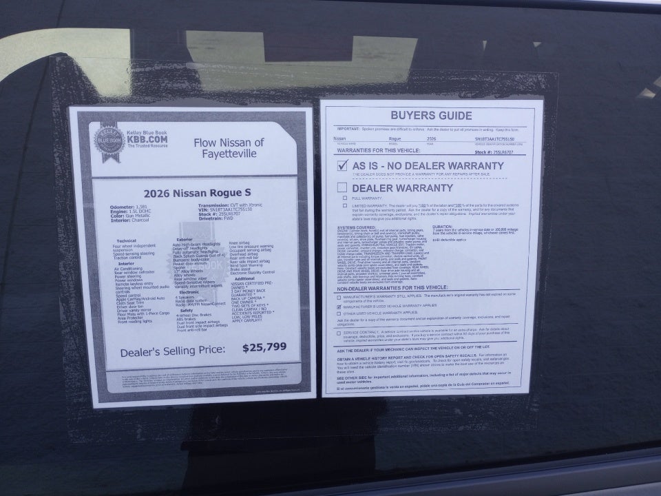 2026 Nissan Rogue S