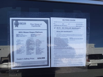 2021 Nissan Rogue Platinum FWD