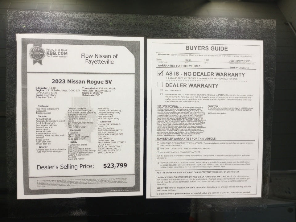 2023 Nissan Rogue SV FWD