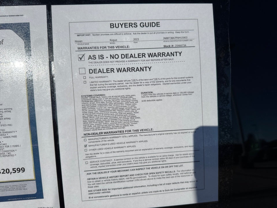 2023 Nissan Rogue SV FWD
