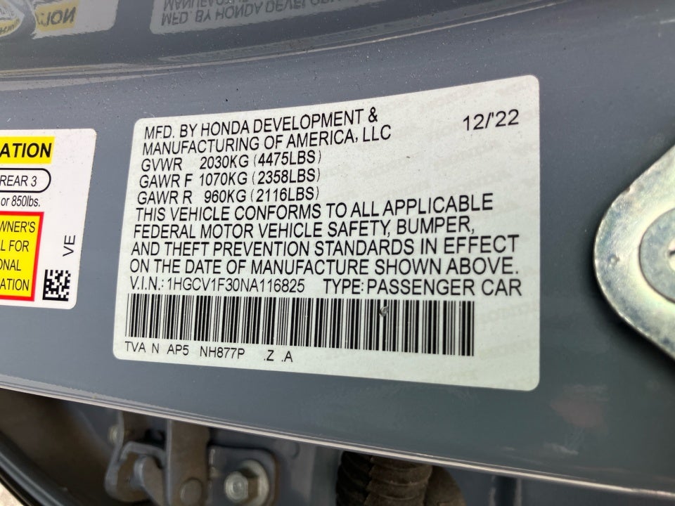 2022 Honda Accord Sport