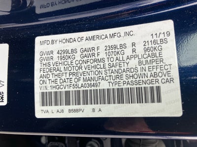 2020 Honda Accord EX-L