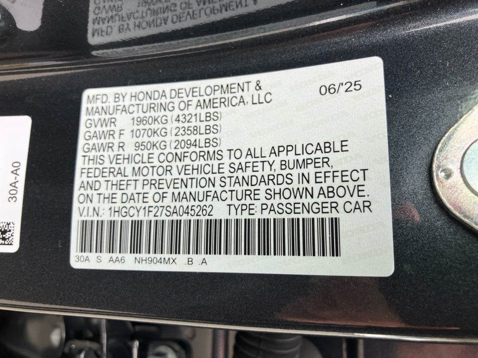 2025 Honda Accord Sedan LX