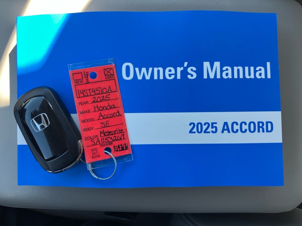 2025 Honda Accord Sedan SE