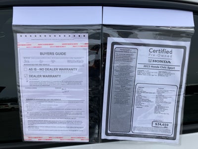 2023 Honda Civic Sedan Sport