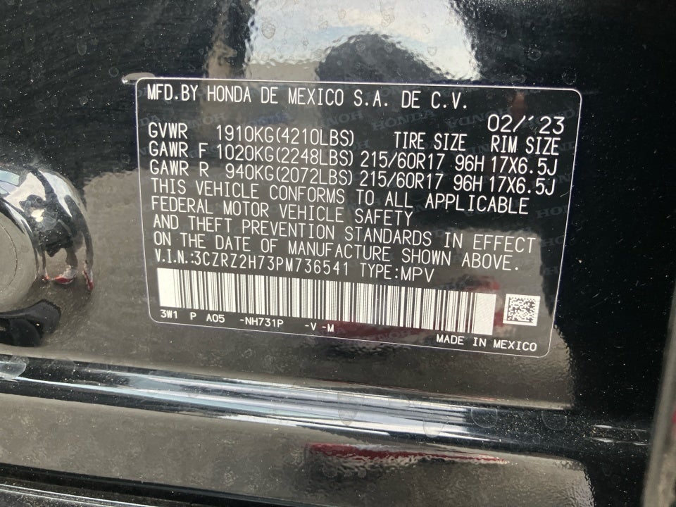 2023 Honda HR-V AWD EX-L