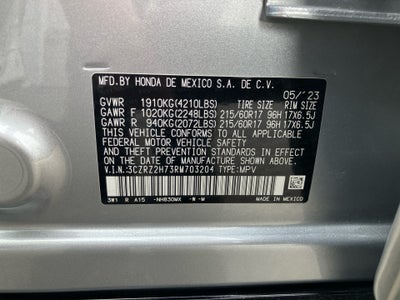 2024 Honda HR-V AWD EX-L w/o BSI
