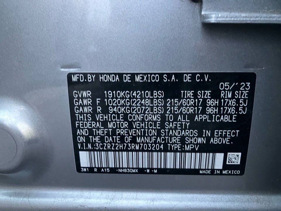 2024 Honda HR-V AWD EX-L w/o BSI