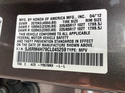 2012 Honda CR-V EX-L