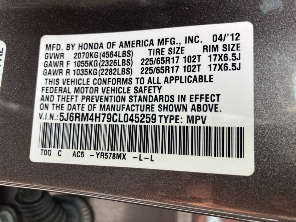 2012 Honda CR-V EX-L