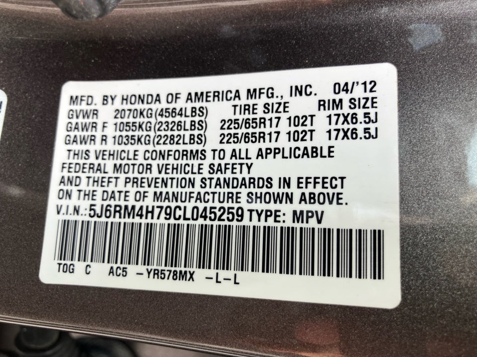 2012 Honda CR-V EX-L