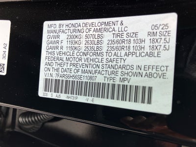 2025 Honda CR-V Hybrid Sport