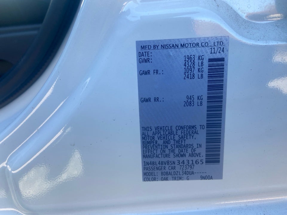 2025 Nissan Altima S FWD