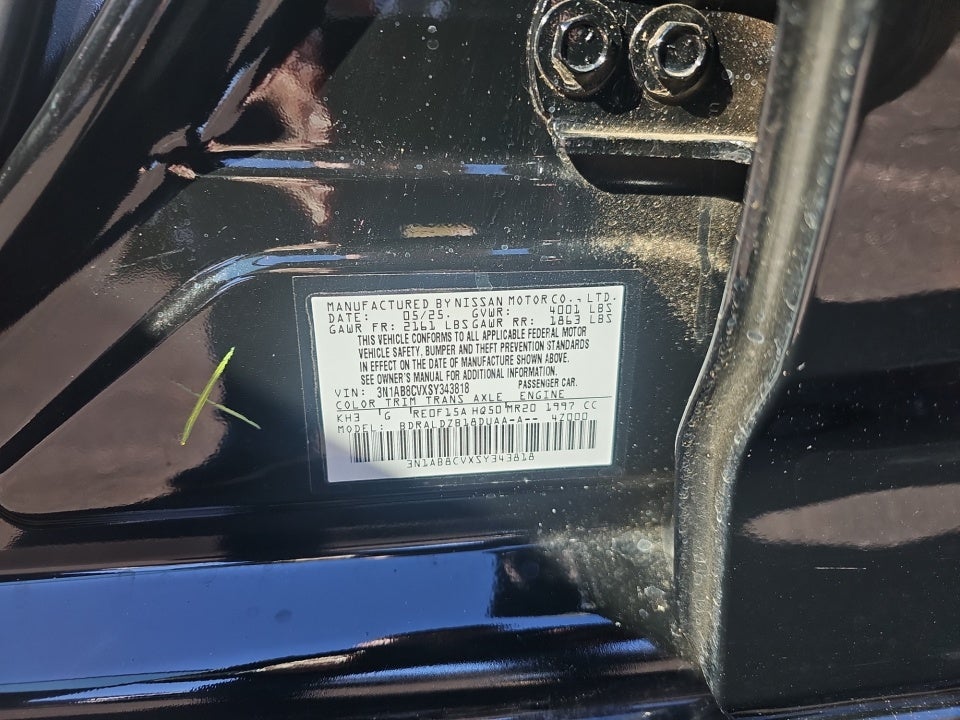 2025 Nissan Sentra SV