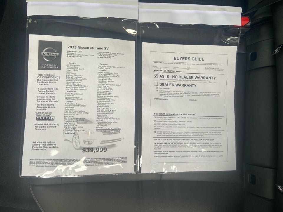 2025 Nissan Murano SV