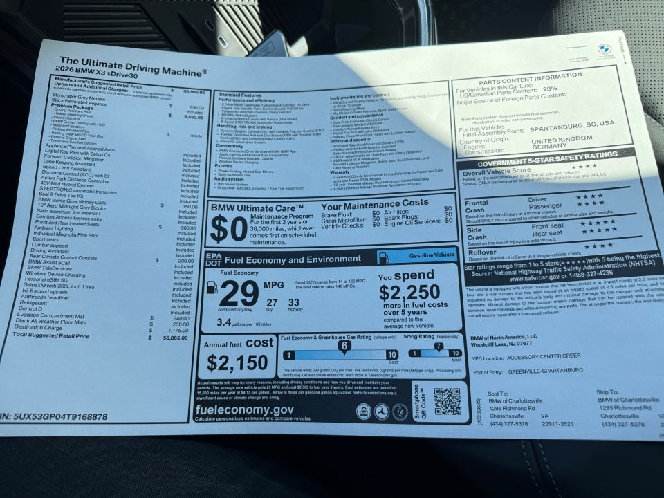 2026 BMW X3 30 xDrive