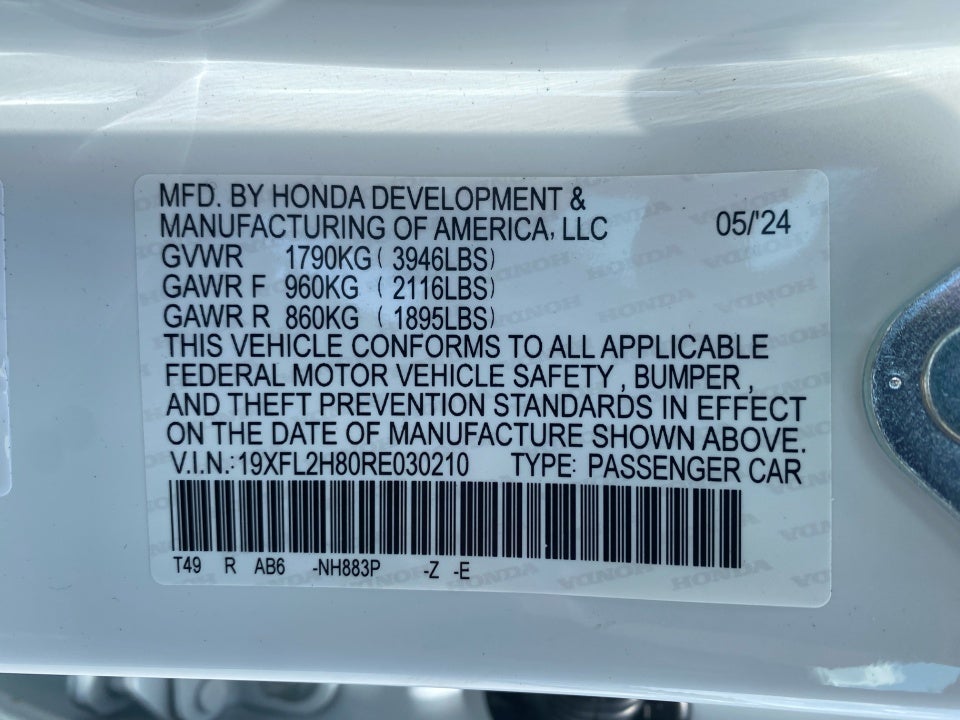 2024 Honda Civic Hatchback Sport