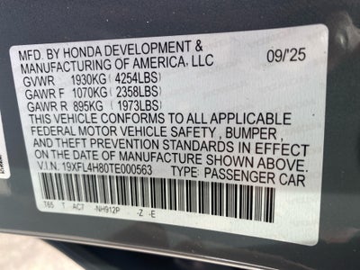 2026 Honda Civic Hybrid Sport