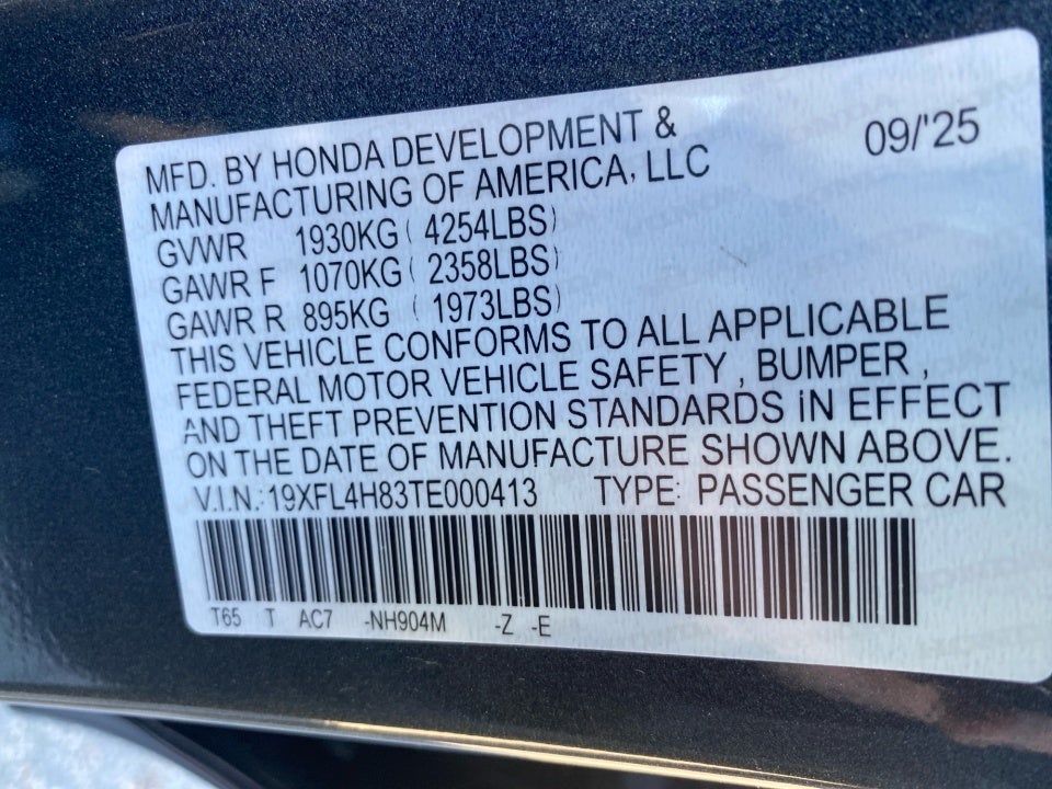 2026 Honda Civic Hybrid Sport