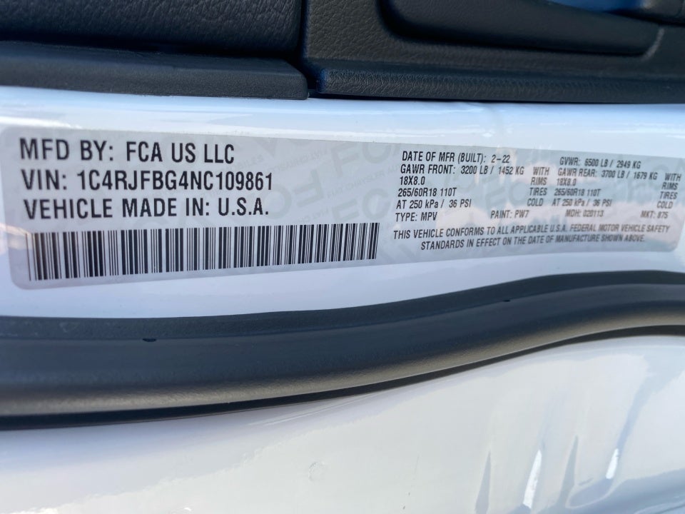 2022 Jeep Grand Cherokee WK Limited 4x4