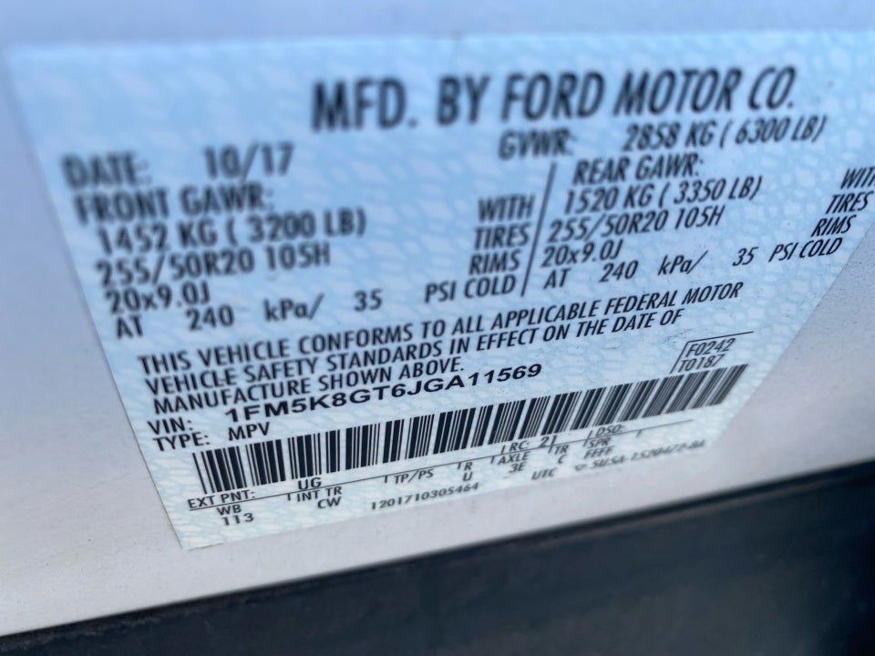 2018 Ford Explorer Sport