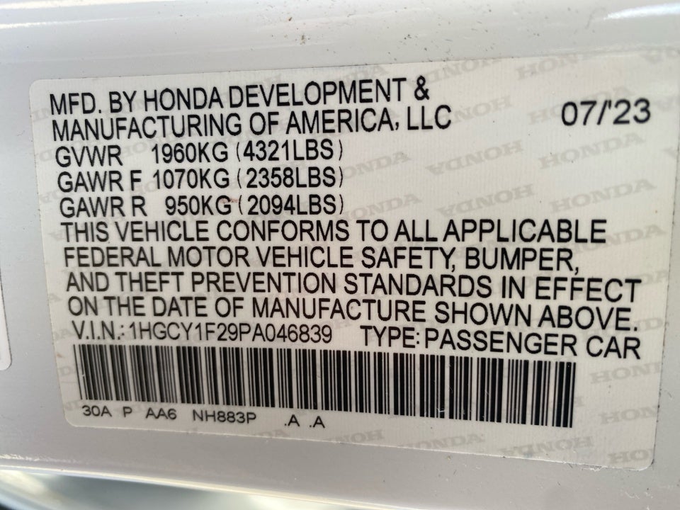 2023 Honda Accord LX
