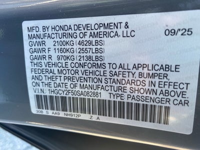 2025 Honda Accord Hybrid Sport