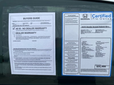 2025 Honda Accord Hybrid EX-L