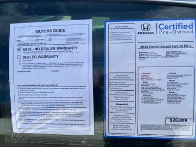 2024 Honda Accord Hybrid EX-L