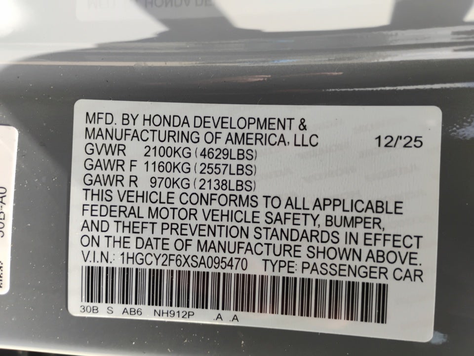 2025 Honda Accord Hybrid EX-L