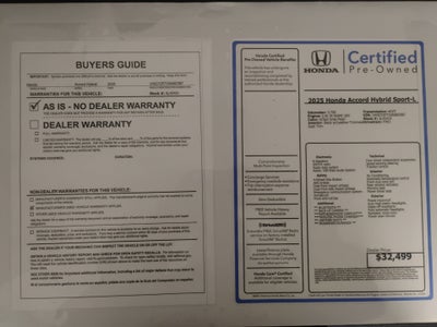 2025 Honda Accord Hybrid Sport-L