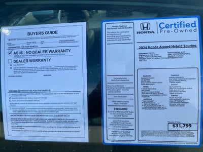 2024 Honda Accord Hybrid Touring