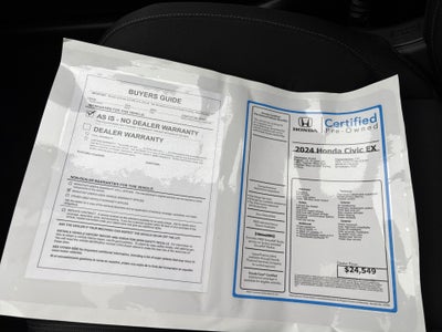 2024 Honda Civic Sedan EX
