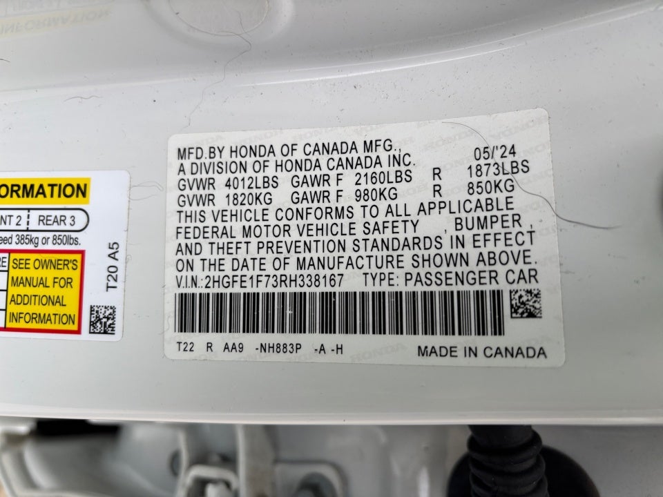 2024 Honda Civic Sedan EX