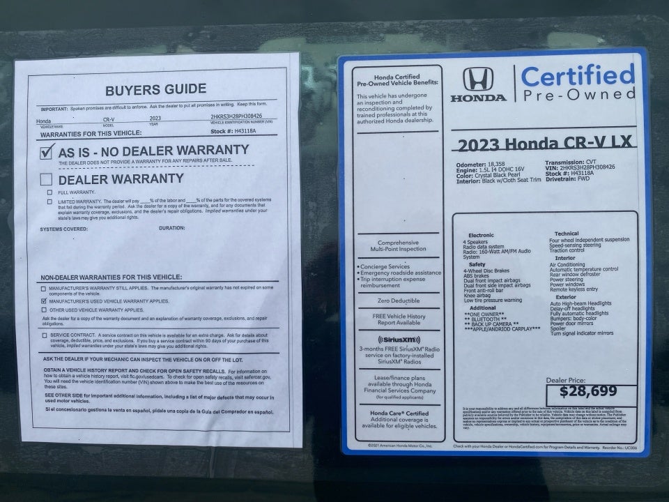 2023 Honda CR-V LX 2WD