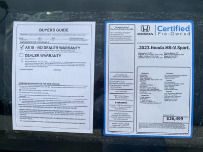 2023 Honda HR-V AWD Sport