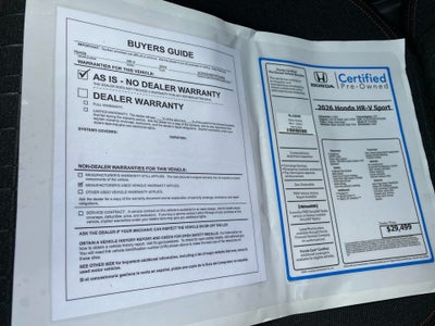 2026 Honda HR-V AWD Sport
