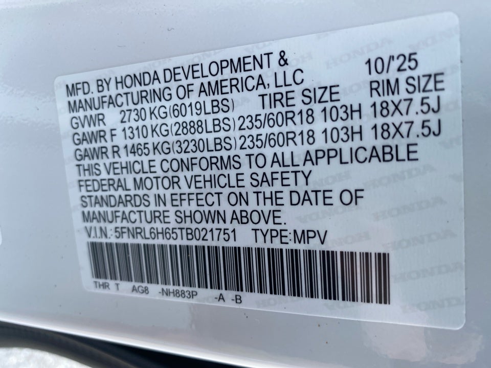 2026 Honda Odyssey EX-L