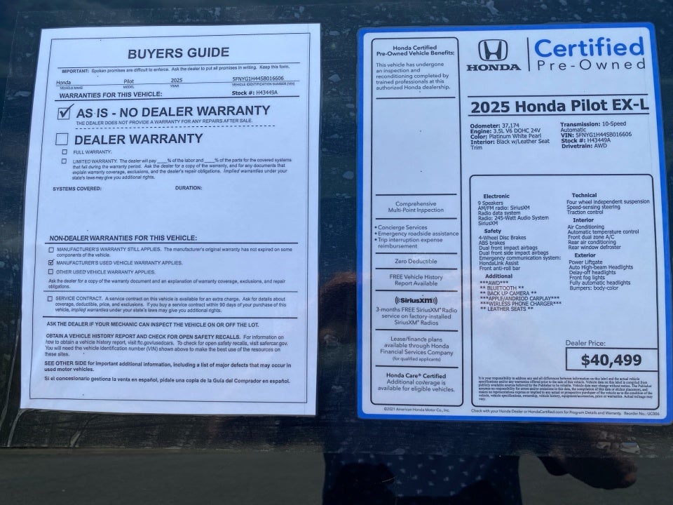 2025 Honda Pilot EX-L