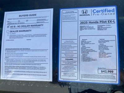 2025 Honda Pilot EX-L