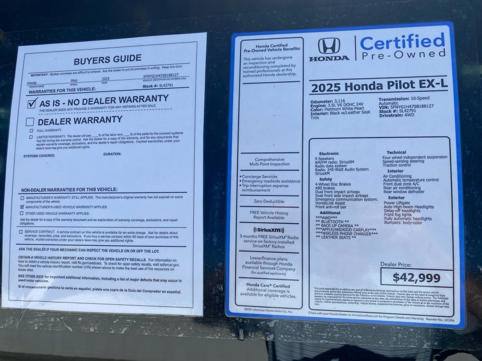 2025 Honda Pilot EX-L