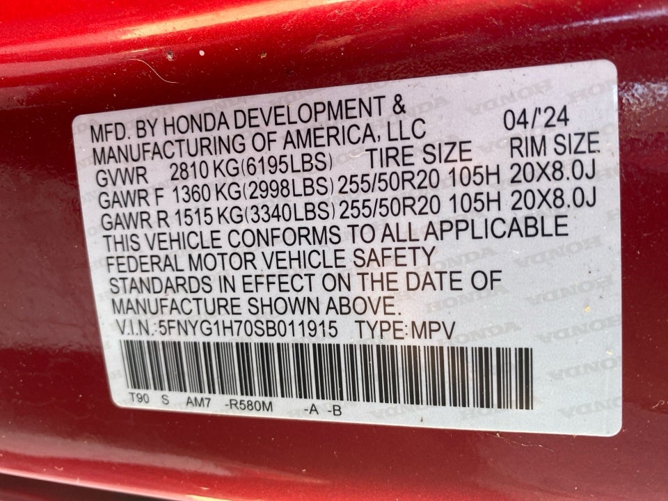 2025 Honda Pilot Touring