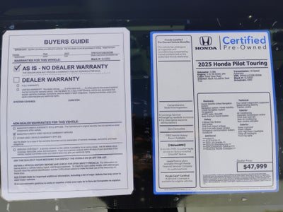 2025 Honda Pilot Touring