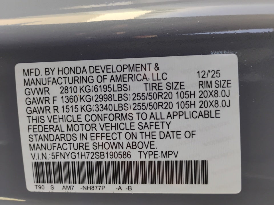 2025 Honda Pilot Touring